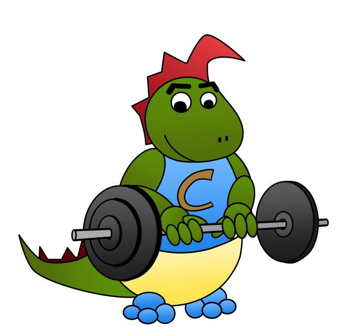 Comelio dragon lifting a barbell